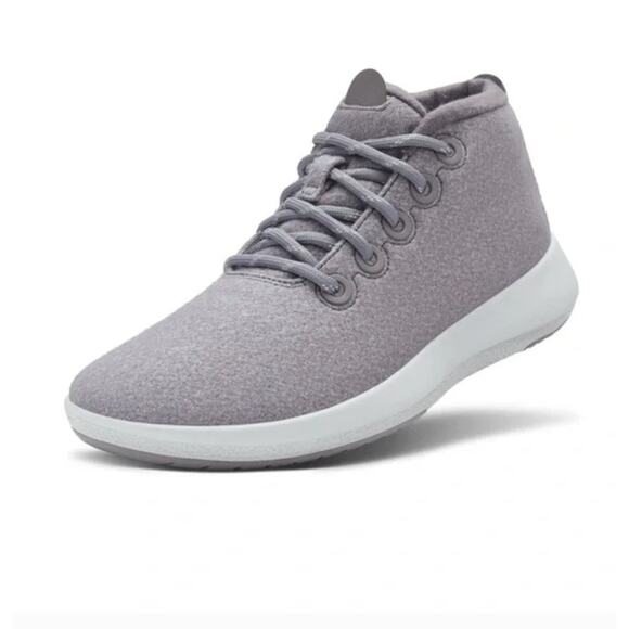 Allbirds Wool Runner-Up Mizzle Medium Grey (Light Grey Sole) Women's 11 High Top - Picture 1 of 11